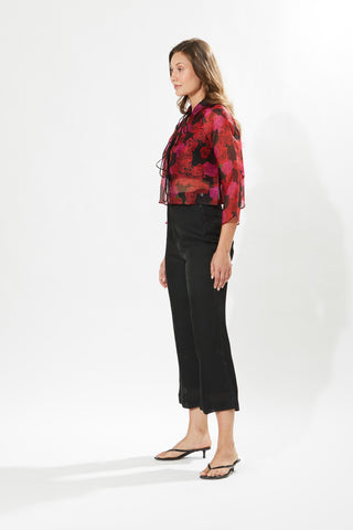 Meadow-Rosa Tie-Up Jacket And Pant Set-INDIASPOPUP.COM