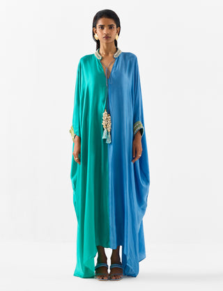 Seashore Blue Sea Green Kimono by Studio Rigu available on Indiaspopup.com