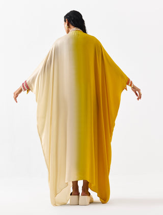 Dawn Yellow Beige Kimono by Studio Rigu available on Indiaspopup.com