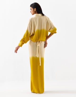 Dawn Draped Shirt Dress by Studio Rigu available on Indiaspopup.com