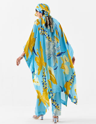 White Rose Kimono Kurta And Pants by Studio Rigu available on Indiaspopup.com