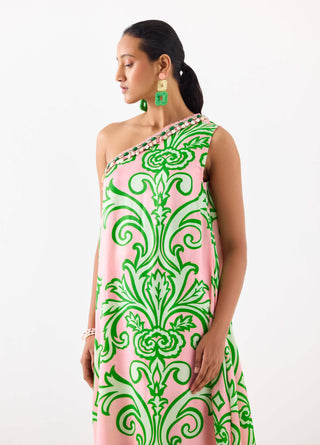 La Paz One-Shoulder Kurta And Pants by Studio Rigu available on Indiaspopup.com