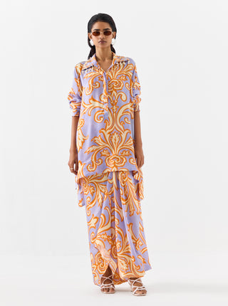 Mojito Asymmetric Shirt And Skirt by Studio Rigu available on Indiaspopup.com