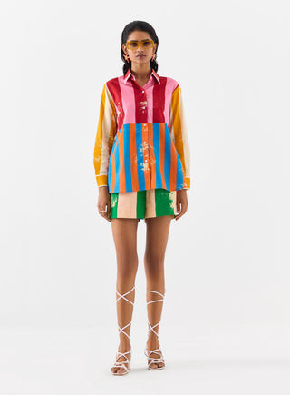 Long Beach Shirt And Shorts by Studio Rigu available on Indiaspopup.com