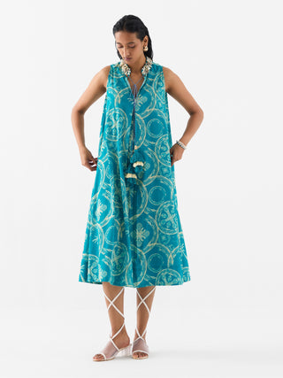 Coconut Palm A-Line Dress by Studio Rigu available on Indiaspopup.com