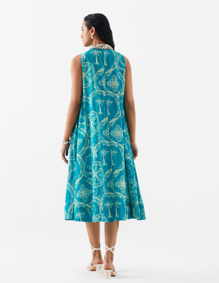 Coconut Palm A-Line Dress by Studio Rigu available on Indiaspopup.com