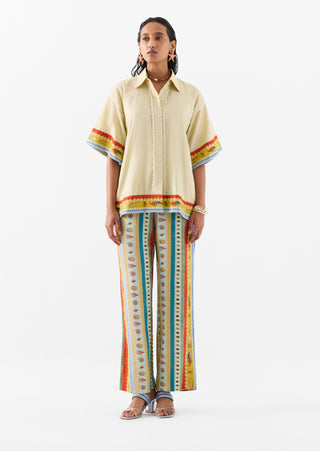 Sea Shell Shirt And Trousers by Studio Rigu available on Indiaspopup.com