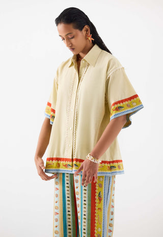 Sea Shell Shirt And Trousers by Studio Rigu available on Indiaspopup.com