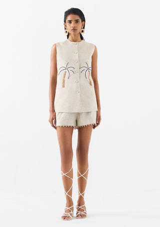 Palm Island Blazer And Shorts by Studio Rigu available on Indiaspopup.com