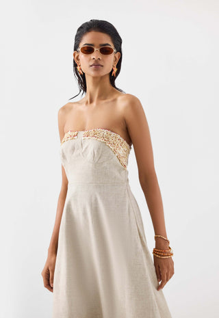 Palm Island Tiered Dress by Studio Rigu available on Indiaspopup.com