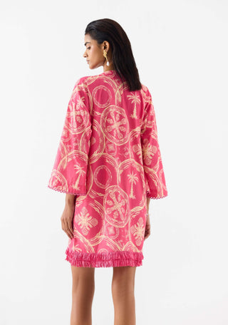 Areca Palm Bell Sleeves Dress by Studio Rigu available on Indiaspopup.com