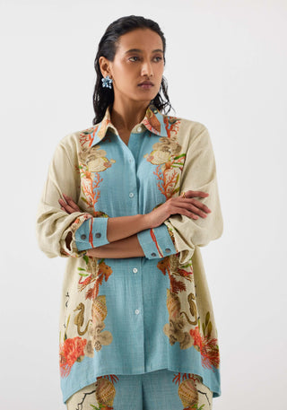 Mapusa Multicolor Shirt And Pants by Studio Rigu available on Indiaspopup.com