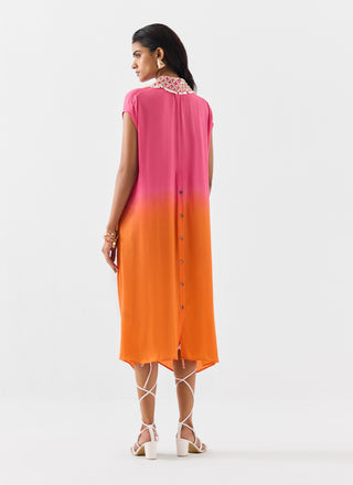 Martini Pink Orange Knot Dress by Studio Rigu available on Indiaspopup.com