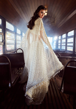 Rococo By Raghvi-Ivory Arcadia Embellished Lehenga Set-INDIASPOPUP.COM