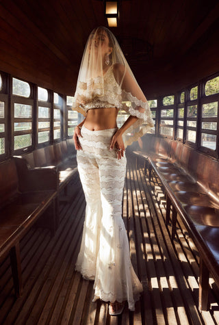 Rococo By Raghvi-Labyrinth Ivory Sharara Set-INDIASPOPUP.COM