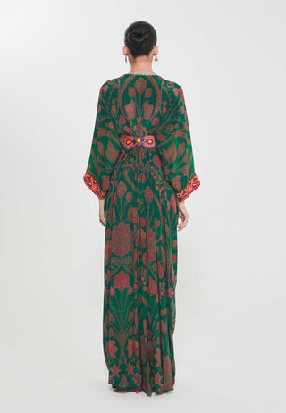 Heena green belt kaftan