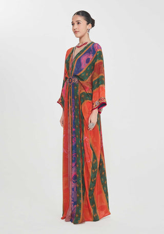 Farida belt multicolor kaftan