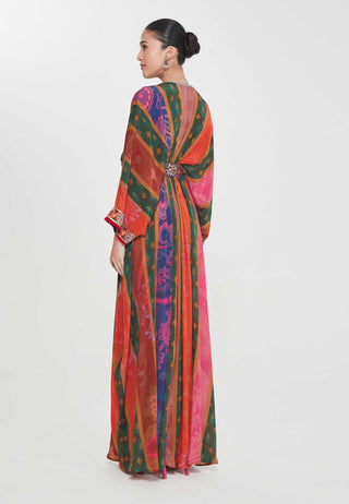 Farida belt multicolor kaftan
