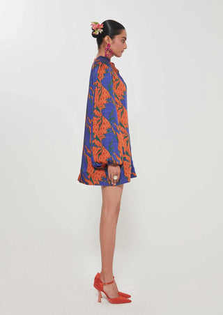 Wafa printed short dress