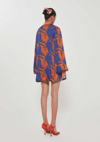 Wafa printed short dress