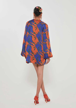Wafa printed short dress
