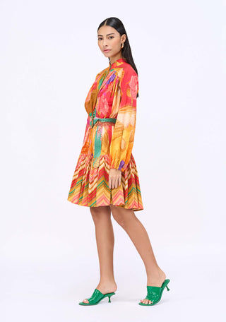 Bed Of Roses Midi Dress by Siddhartha Bansal, available on Indiaspopup.com