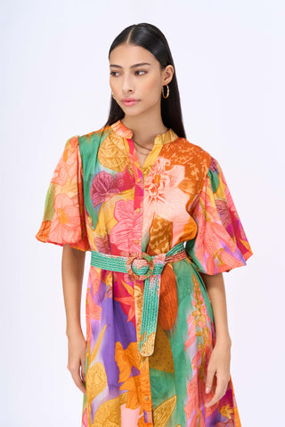 Escape Printed Shirt Dress by Siddhartha Bansal, available on Indiaspopup.com