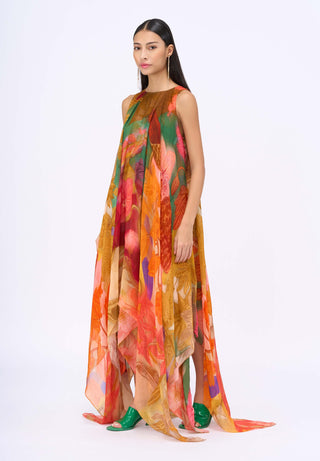 Breeze Printed Handkerchief Dress by Siddhartha Bansal, available on Indiaspopup.com
