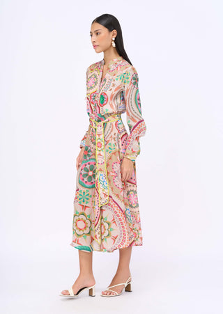 Dream-Catcher Jumpsuit And Belt by Siddhartha Bansal, available on Indiaspopup.com