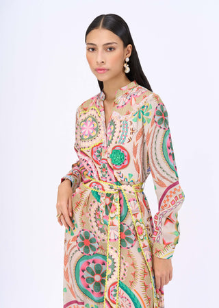 Dream-Catcher Jumpsuit And Belt by Siddhartha Bansal, available on Indiaspopup.com