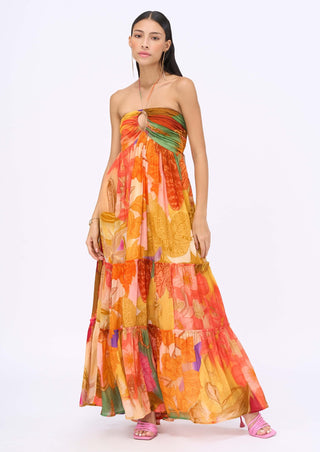 Rosemary Maxi Tier Dress by Siddhartha Bansal, available on Indiaspopup.com