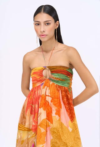 Rosemary Maxi Tier Dress by Siddhartha Bansal, available on Indiaspopup.com