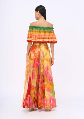 Love-Struck Off-Shoulder Top And Pants by Siddhartha Bansal, available on Indiaspopup.com