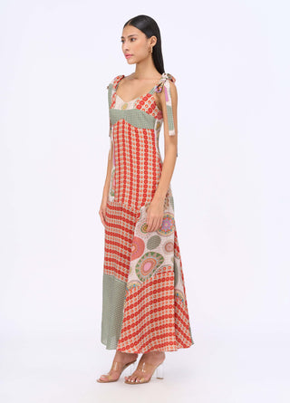 Vouge Girl Rust Dress by Siddhartha Bansal, available on Indiaspopup.com