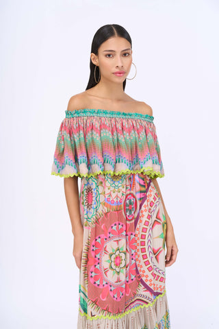 White Lotus Tiered Dress by Siddhartha Bansal, available on Indiaspopup.com