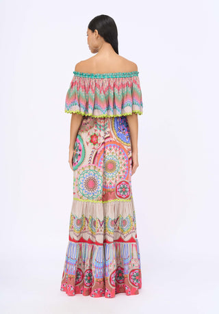 White Lotus Tiered Dress by Siddhartha Bansal, available on Indiaspopup.com