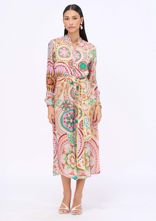 Dream-Catcher Jumpsuit And Belt by Siddhartha Bansal, available on Indiaspopup.com