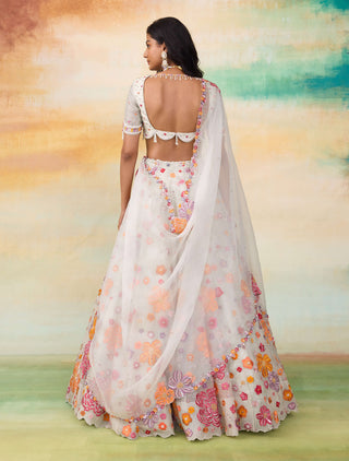 Fiona silk organza lehenga set