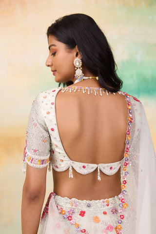 Fiona silk organza lehenga set