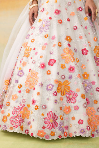 Fiona silk organza lehenga set