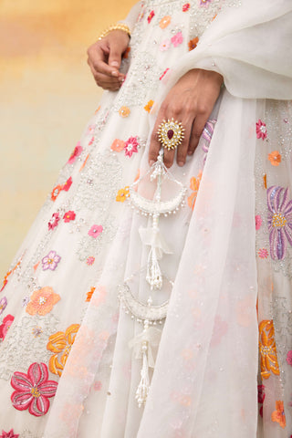 Fiona silk organza lehenga set