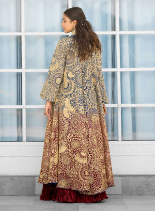 Scarlet desire cape and skirt set