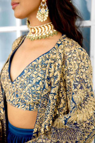 Scarlet desire cape and skirt set