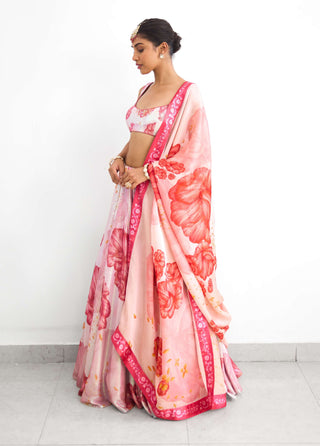 Blush bloom sequence lehenga set