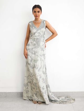 Sea breeze floor length gown