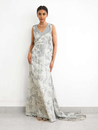 Sea breeze floor length gown