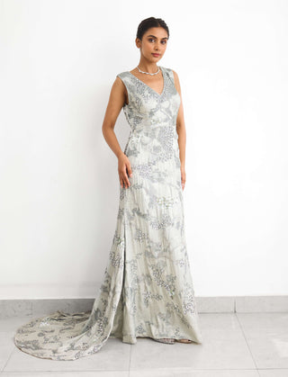Sea breeze floor length gown