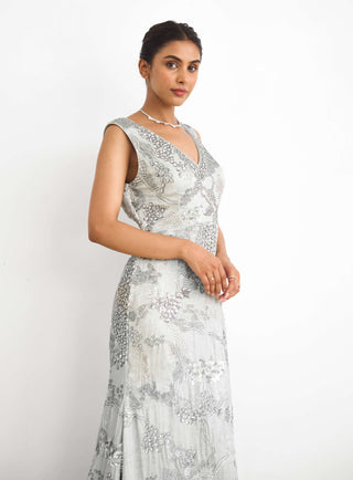 Sea breeze floor length gown