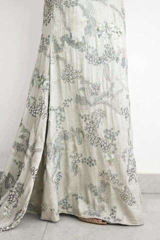 Sea breeze floor length gown