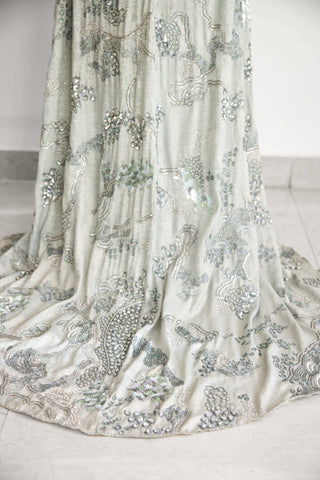Sea breeze floor length gown